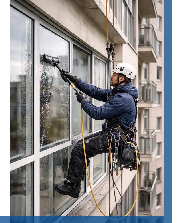 Мойка балконного остекления в Мегионе от 3649 р. | ВЫСОТНИК-Мго