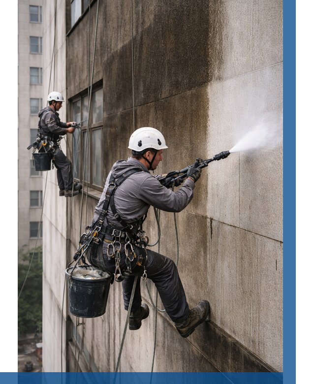 Очистка фасада от копоти в Мегионе от 261 р. | ВЫСОТНИК-Мго