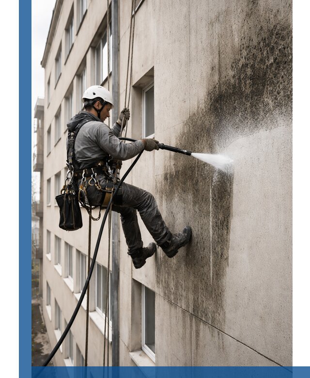 Профессиональная очистка фасадов от плесени в Мегионе