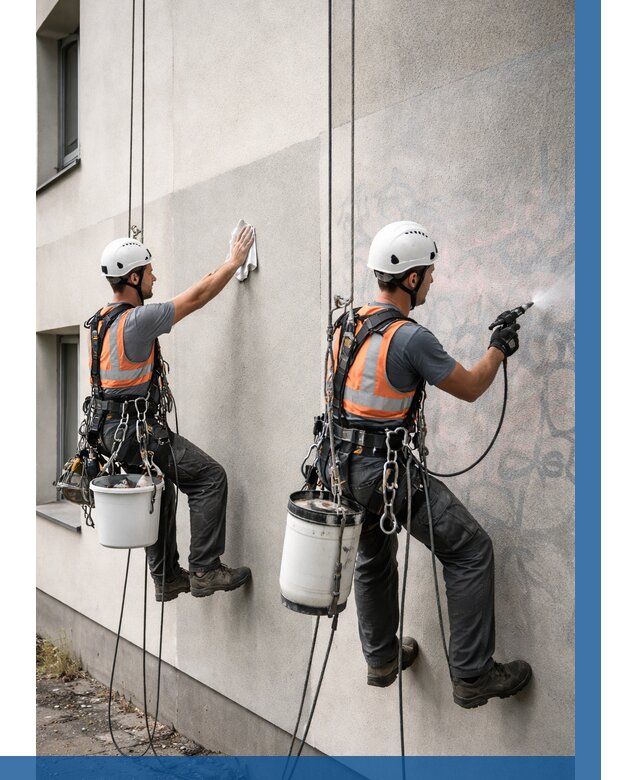 Антиграффити покрытие фасада в Мегионе от 626 р. | ВЫСОТНИК-Мго