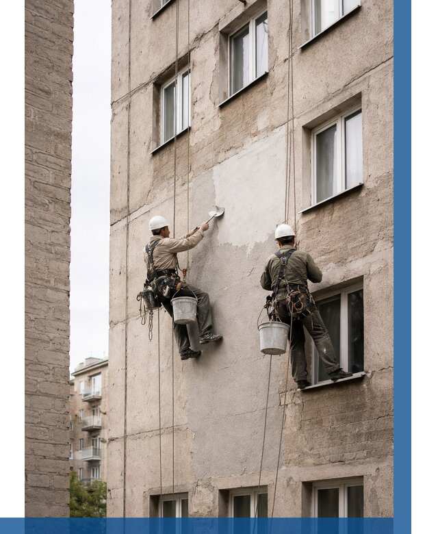 Косметический ремонт фасада в Мегионе от 1147 р. | ВЫСОТНИК-Мго