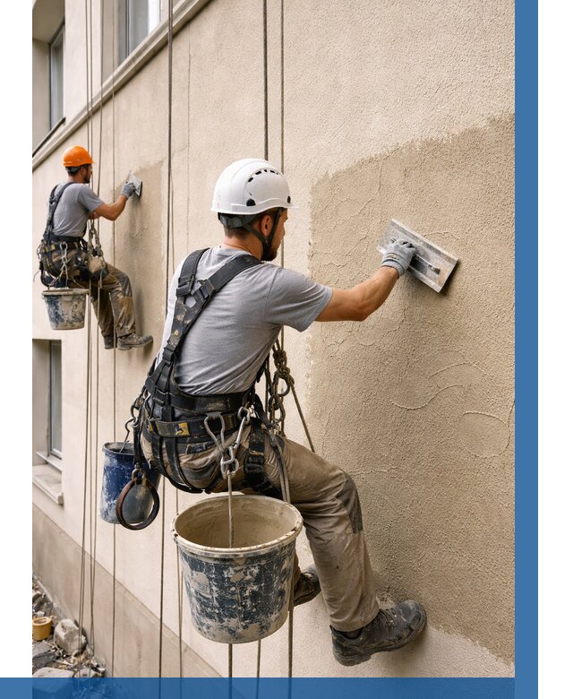 Декоративная штукатурка фасада в Мегионе от 1251 р. | ВЫСОТНИК-Мго