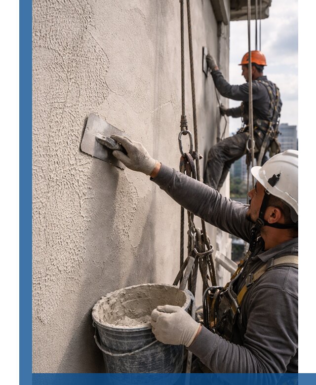 Декоративная штукатурка фасада с утеплением и защитой в Мегионе