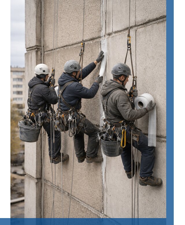 Ремонт межпанельных швов в Мегионе от 782 р. | ВЫСОТНИК-Мго