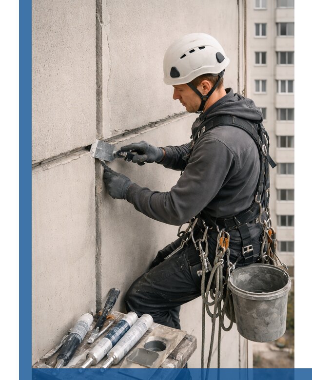 Ремонт межпанельных швов в Мегионе герметизация и восстановление