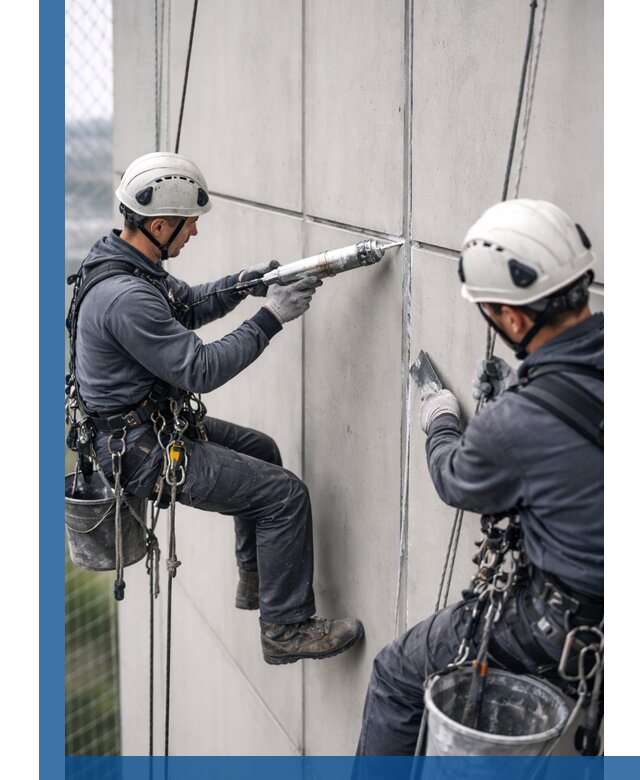 Первичная герметизация швов фасадов и кровель в Мегионе