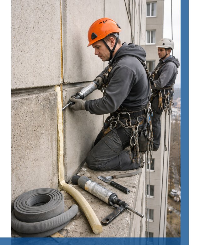 Теплый шов межпанельные швы в Мегионе от 730 р. | ВЫСОТНИК-Мго