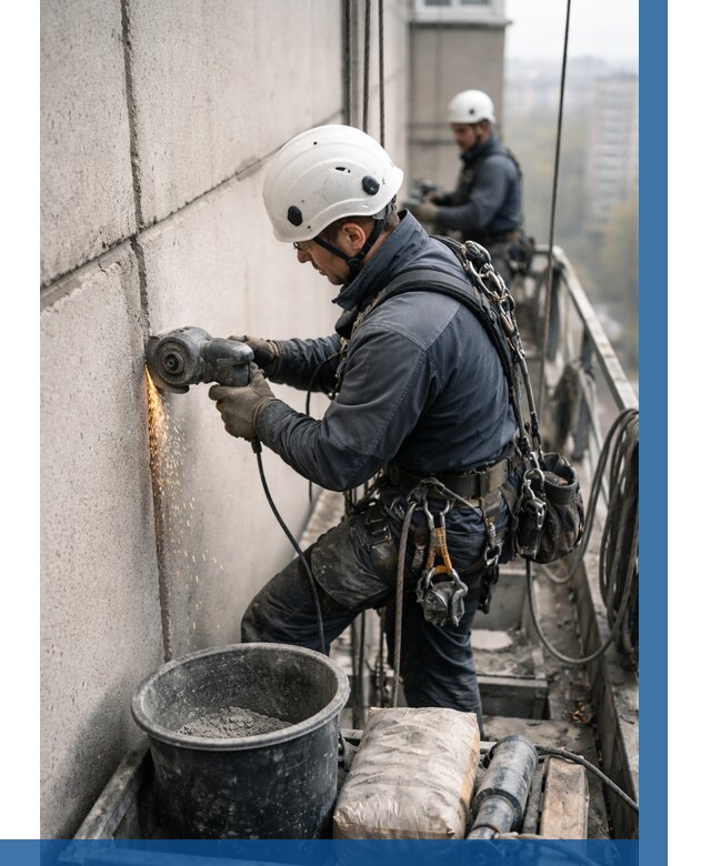 Штробление межпанельных швов в Мегионе от 1251 р. | ВЫСОТНИК-Мго