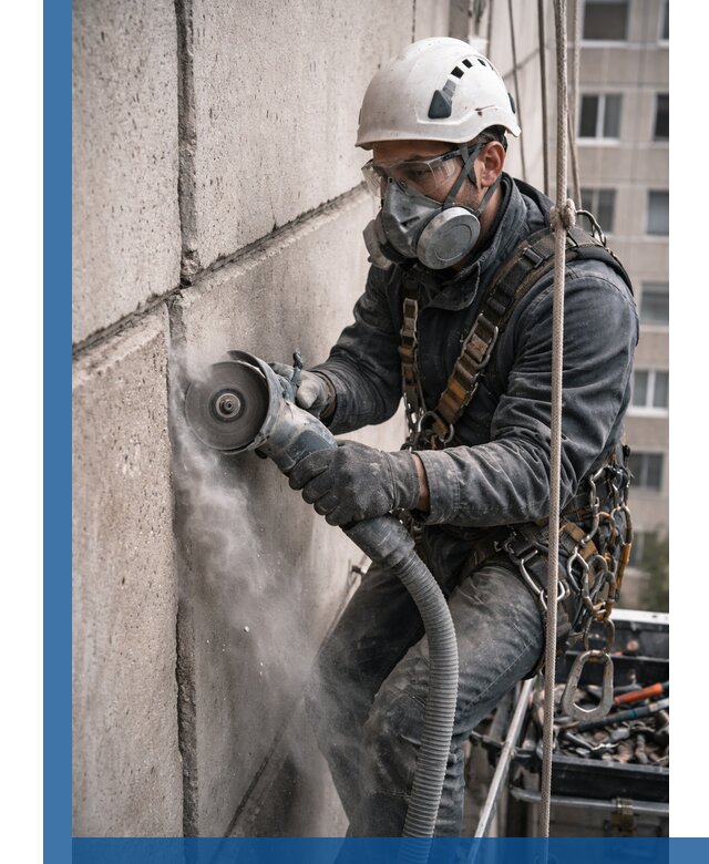 Штробление межпанельных швов в Мегионе качественно и быстро