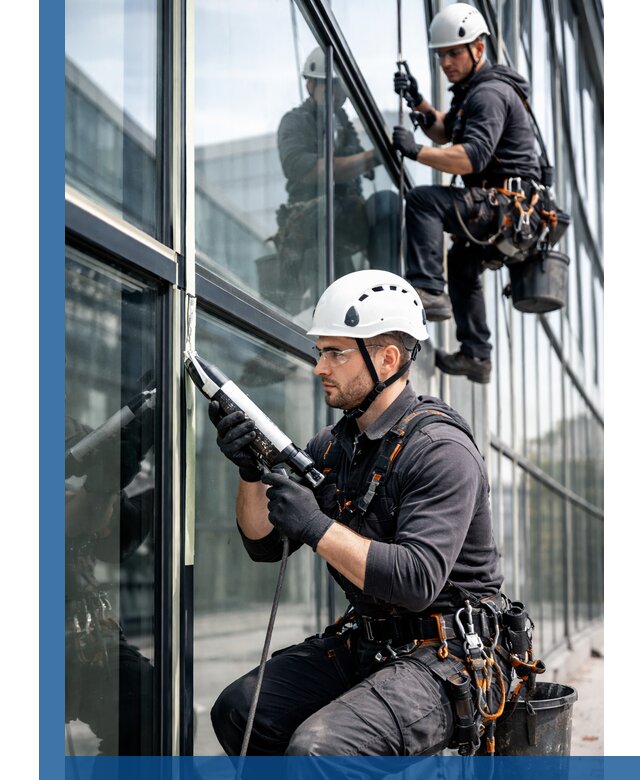 Герметизация витражных швов в Мегионе для зданий и фасадов