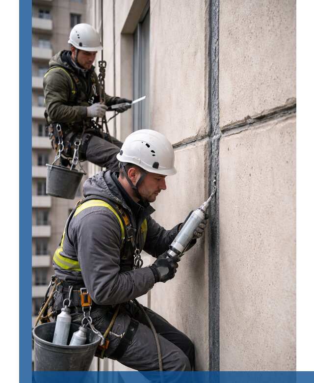 Герметизация деформационных швов фасада в Мегионе качественно