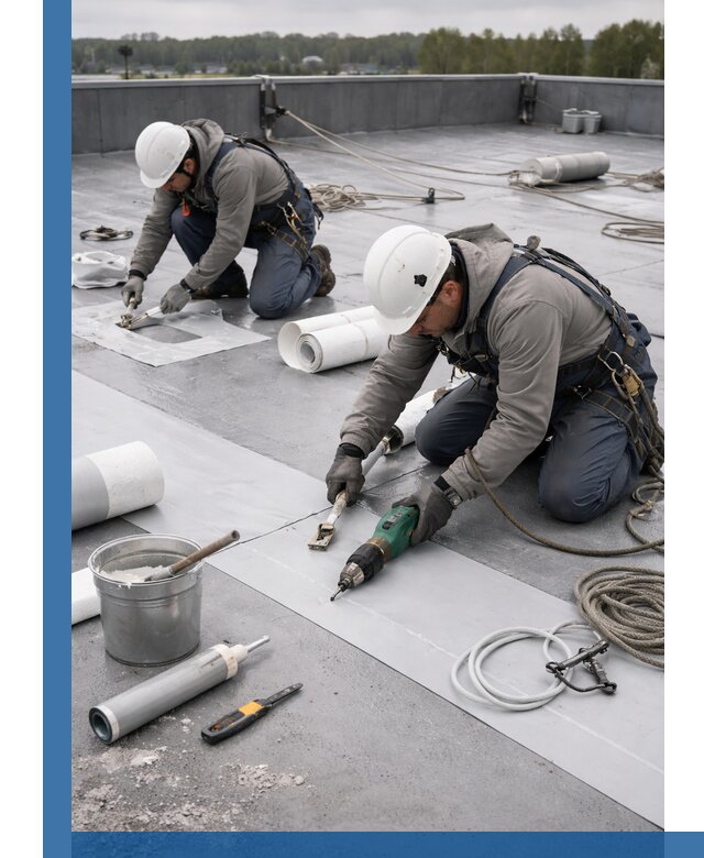 Ремонт мембранной кровли в Мегионе качественно и с гарантией