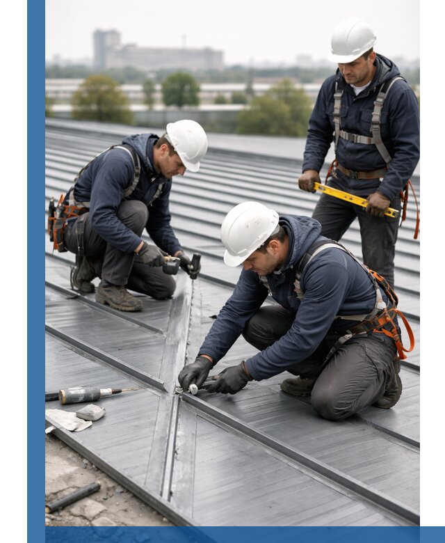 Ремонт фальцевой кровли в Мегионе срочно и качественно