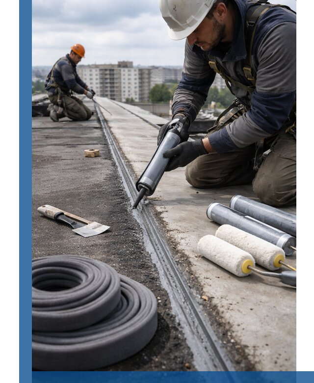 Герметизация швов кровли в Мегионе с гарантией герметичности