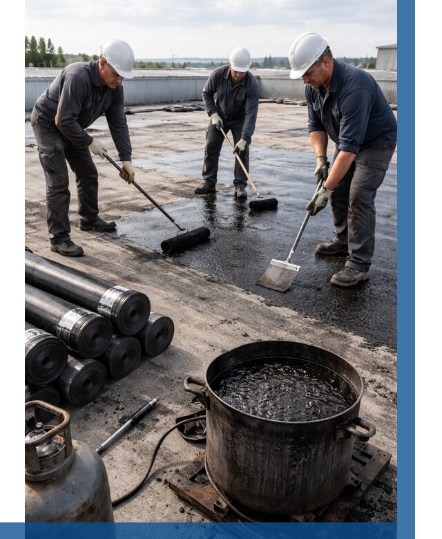 Гидроизоляция кровли мастикой в Мегионе от 626 р. | ВЫСОТНИК-Мго