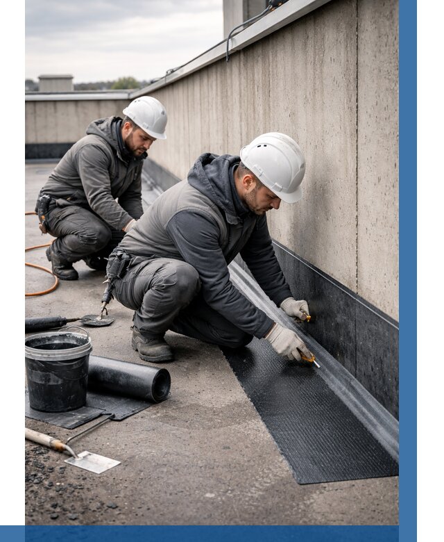 Гидроизоляция примыканий на кровле в Мегионе от 938 р. | ВЫСОТНИК-Мго