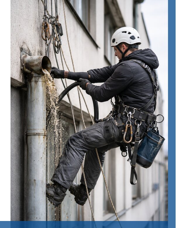 Прочистка водосточных труб в Мегионе от 3649 р. | ВЫСОТНИК-Мго