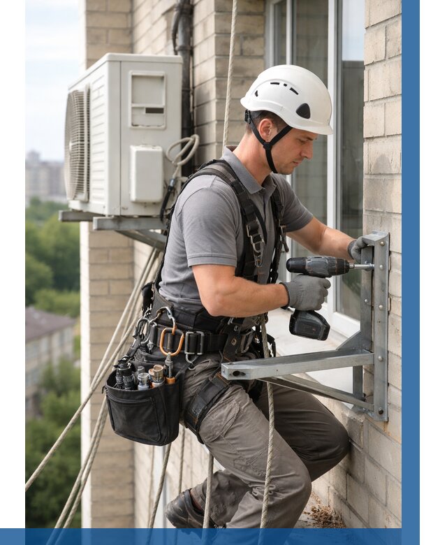 Установка кронштейнов кондиционера в Мегионе от 3649 р. | ВЫСОТНИК-Мго