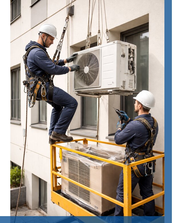 Демонтаж внешнего блока кондиционера в Мегионе от 3649 р. | ВЫСОТНИК-Мго