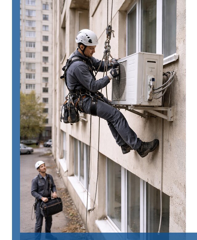 Демонтаж внешнего блока кондиционера в Мегионе профессионально