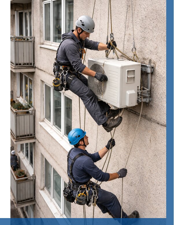 Перенос внешнего блока кондиционера в Мегионе от 9383 р.| ВЫСОТНИК-Мго