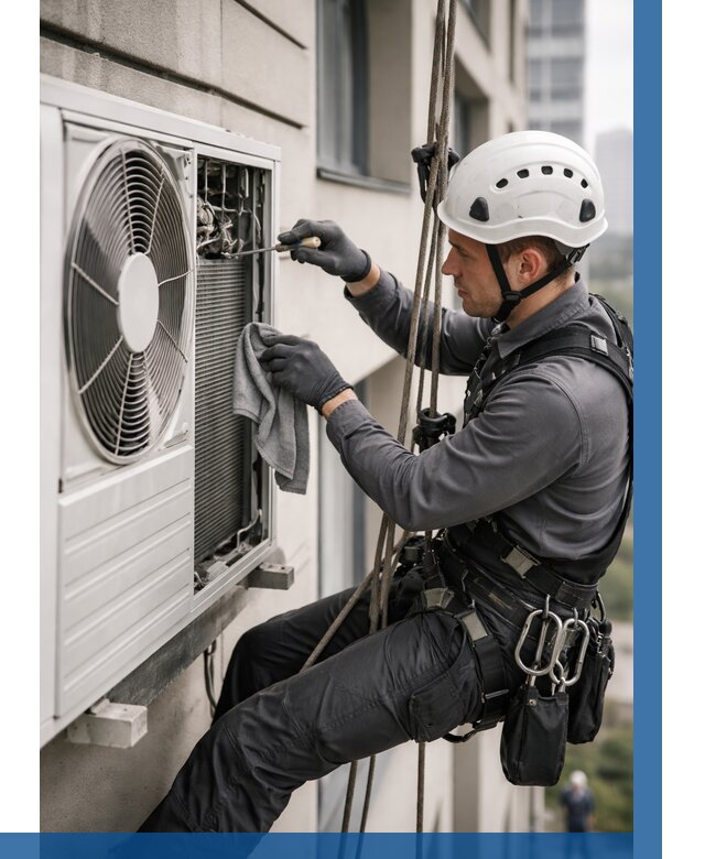 Обслуживание внешнего блока кондиционера в Мегионе от 2815 р.ВЫСОТНИК-Мго