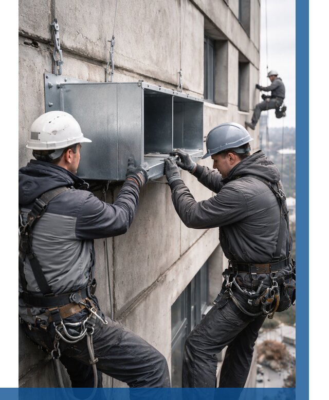 Монтаж вентиляционных коробов в Мегионе от 3128 р. | ВЫСОТНИК-Мго