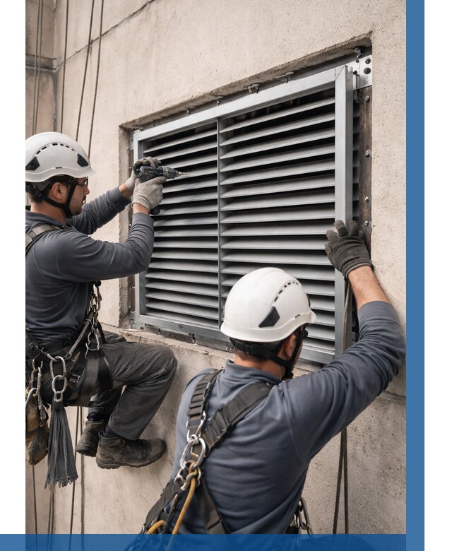 Монтаж вентиляционных решеток в Мегионе от 4691 р. | ВЫСОТНИК-Мго