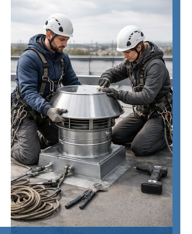 Установка дефлекторов на кровле в Мегионе от 4691 р. | ВЫСОТНИК-Мго