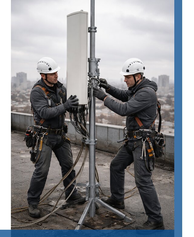 Монтаж антенн связи на крыше в Мегионе от 8861 р. | ВЫСОТНИК-Мго