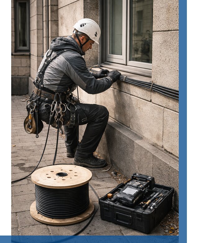 Прокладка оптоволоконного кабеля в Мегионе от 834 р. | ВЫСОТНИК-Мго