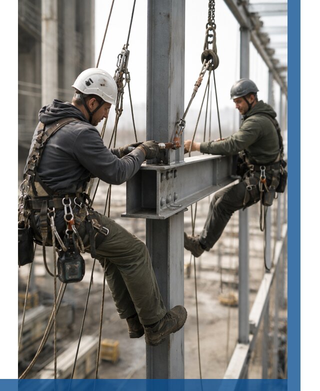 Монтаж металлоконструкций на высоте в Мегионе от 3649 р. | ВЫСОТНИК-Мго