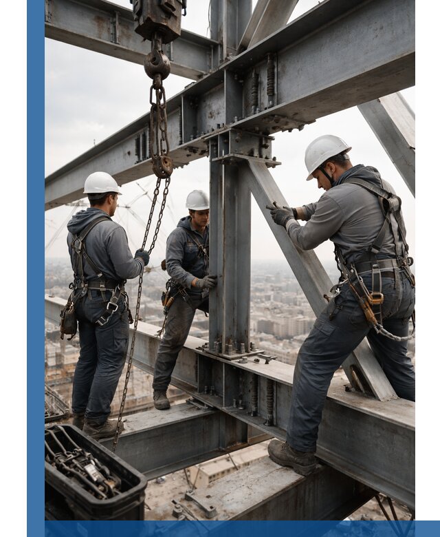 Профессиональный монтаж металлоконструкций на высоте в Мегионе