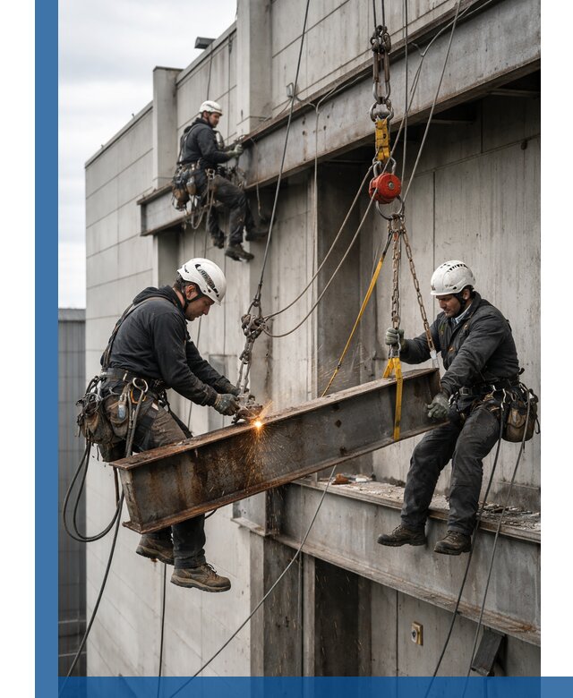 Демонтаж металлоконструкций на высоте в Мегионе под ключ