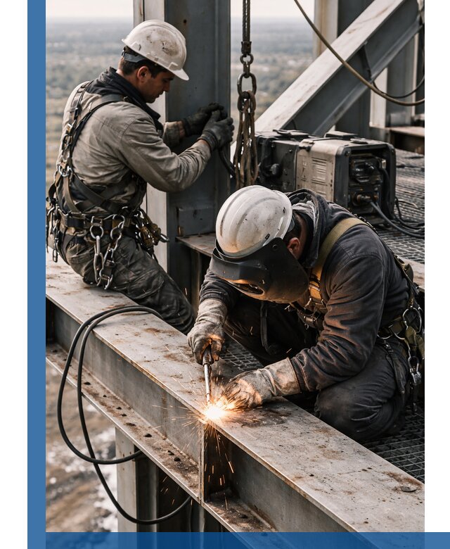 Высотные сварочные работы в Мегионе для промышленных объектов