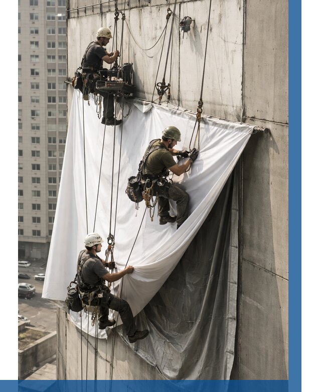 Замена баннерного полотна в Мегионе от 6776 р. | ВЫСОТНИК-Мго—заказать