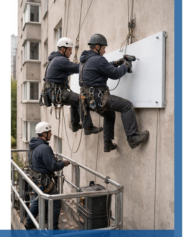 Монтаж табличек и указателей в Мегионе от 3649 р. | ВЫСОТНИК-Мго