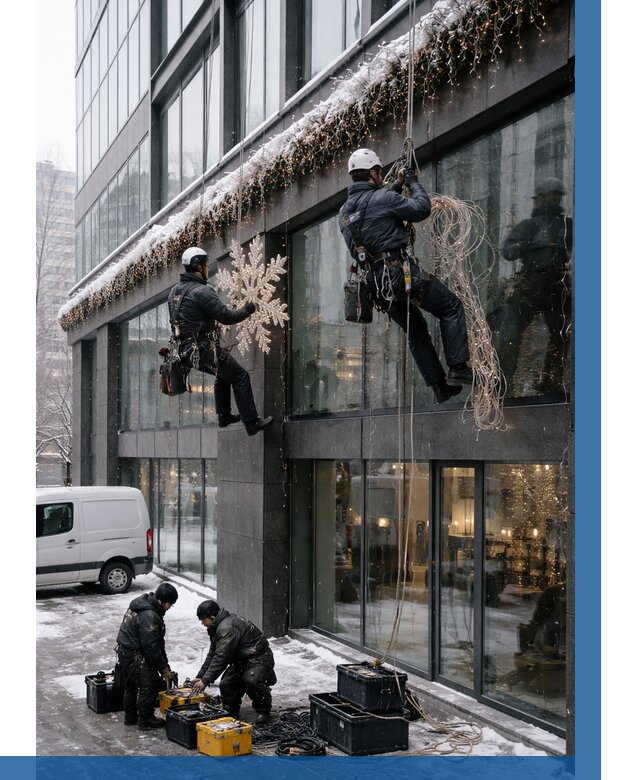 Демонтаж новогоднего оформления в Мегионе от 5734 р. | ВЫСОТНИК-Мго