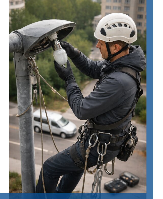 Замена ламп на высоте в Мегионе от 2606 р. | ВЫСОТНИК-Мго