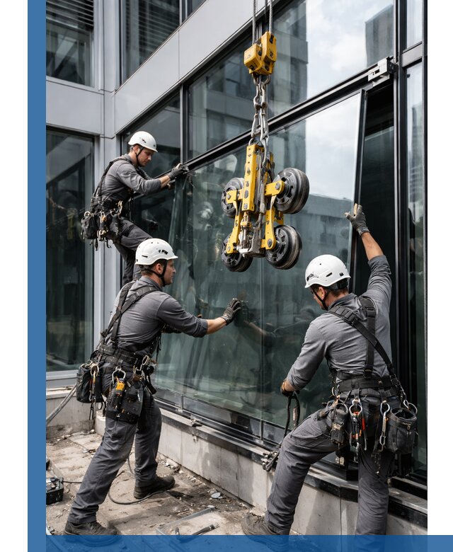 Структурное остекление фасадов в Мегионе монтаж и обслуживание