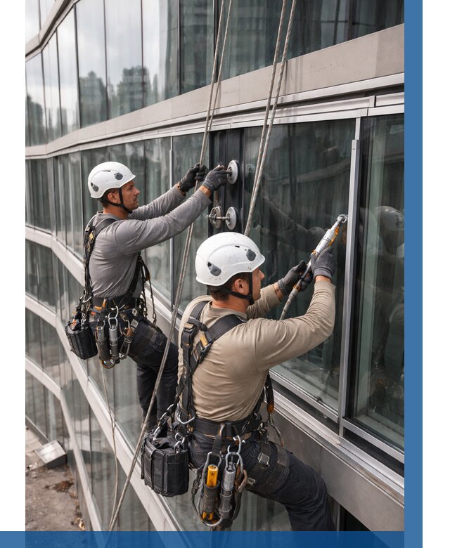 Радиусное остекление фасада в Мегионе от 12510 р. | ВЫСОТНИК-Мго