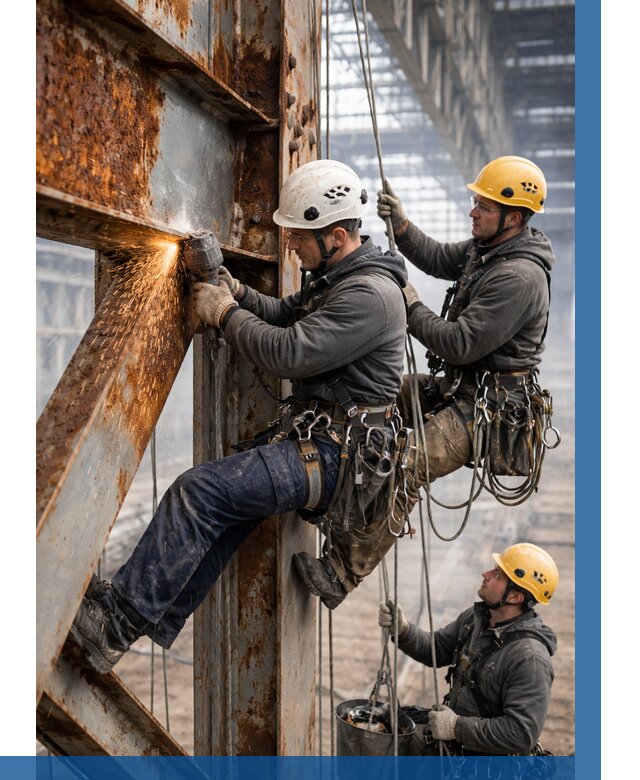 Зачистка металла от ржавчины в Мегионе от 365 р. | ВЫСОТНИК-Мго