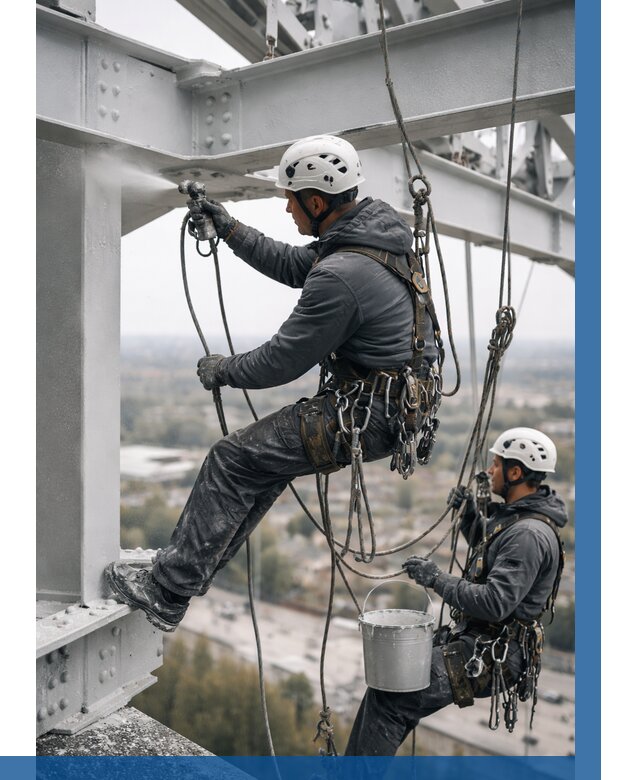 Покраска металлоконструкций на высоте в Мегионе 365 р |ВЫСОТНИК-Мго