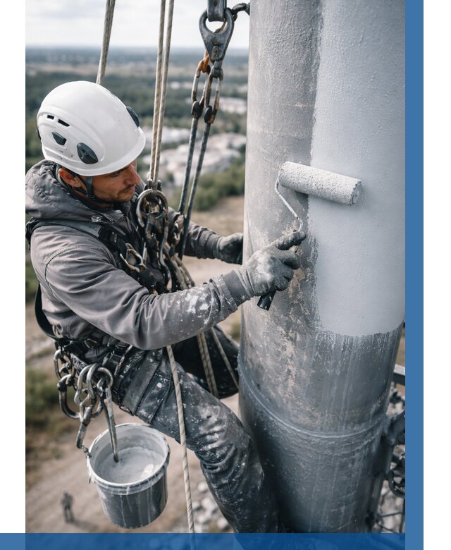 Покраска мачт связи под ключ в Мегионе от 886 р. | ВЫСОТНИК-Мго