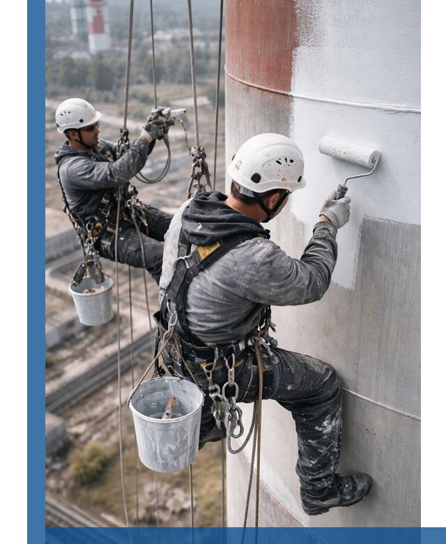 Покраска дымовых труб в Мегионе: антикоррозийная защита и восстановление