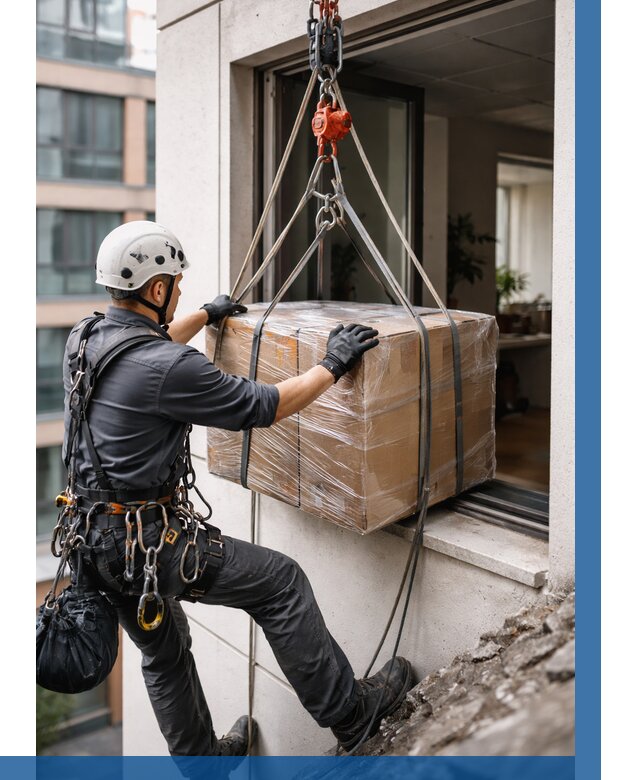 Подъем груза через окно в Мегионе от 4691 р. | ВЫСОТНИК-Мго