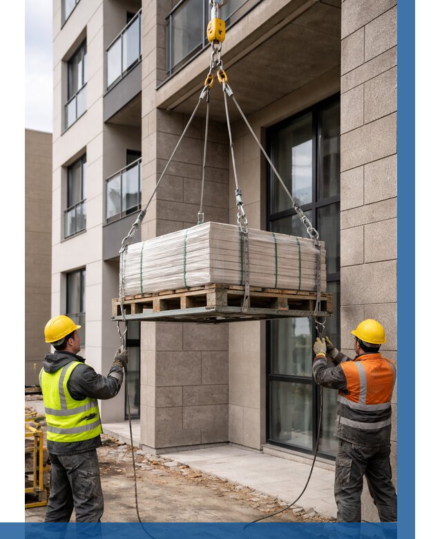 Подъем керамогранита на этаж в Мегионе от 3649 р. | ВЫСОТНИК-Мго