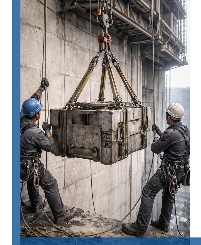 Такелажные работы на высоте, подъем и монтаж грузов в Мегионе