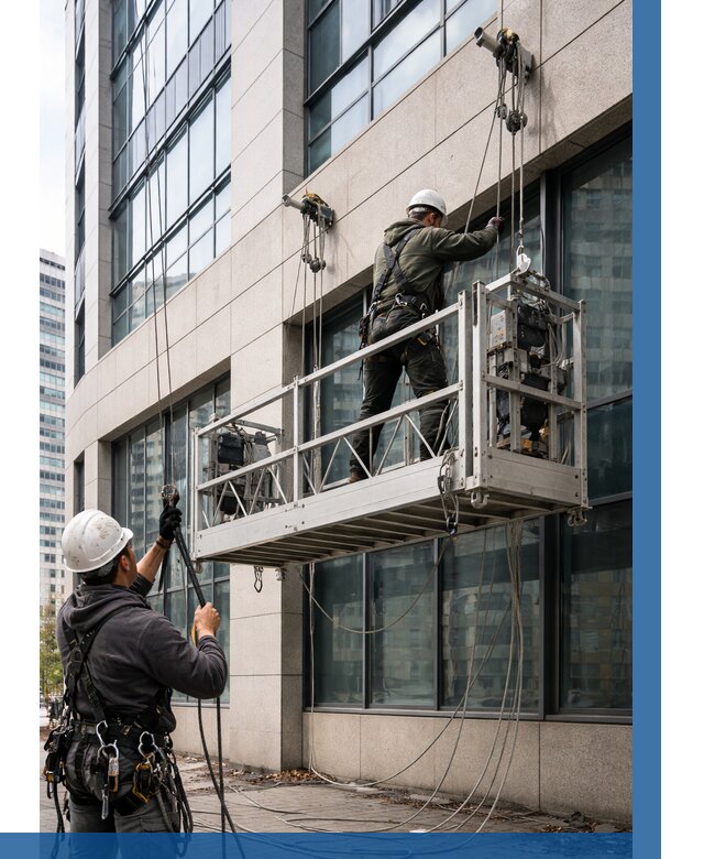 Монтаж и подъем фасадной люльки в Мегионе от 12510 р. | ВЫСОТНИК-Мго