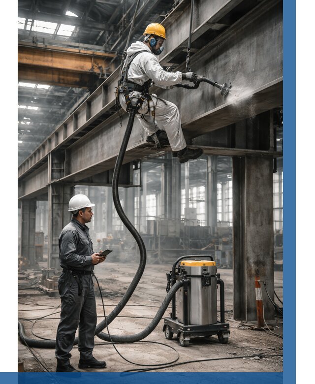 Обеспыливание конструкций в цехе в Мегионе от 4379 р. | ВЫСОТНИК-Мго